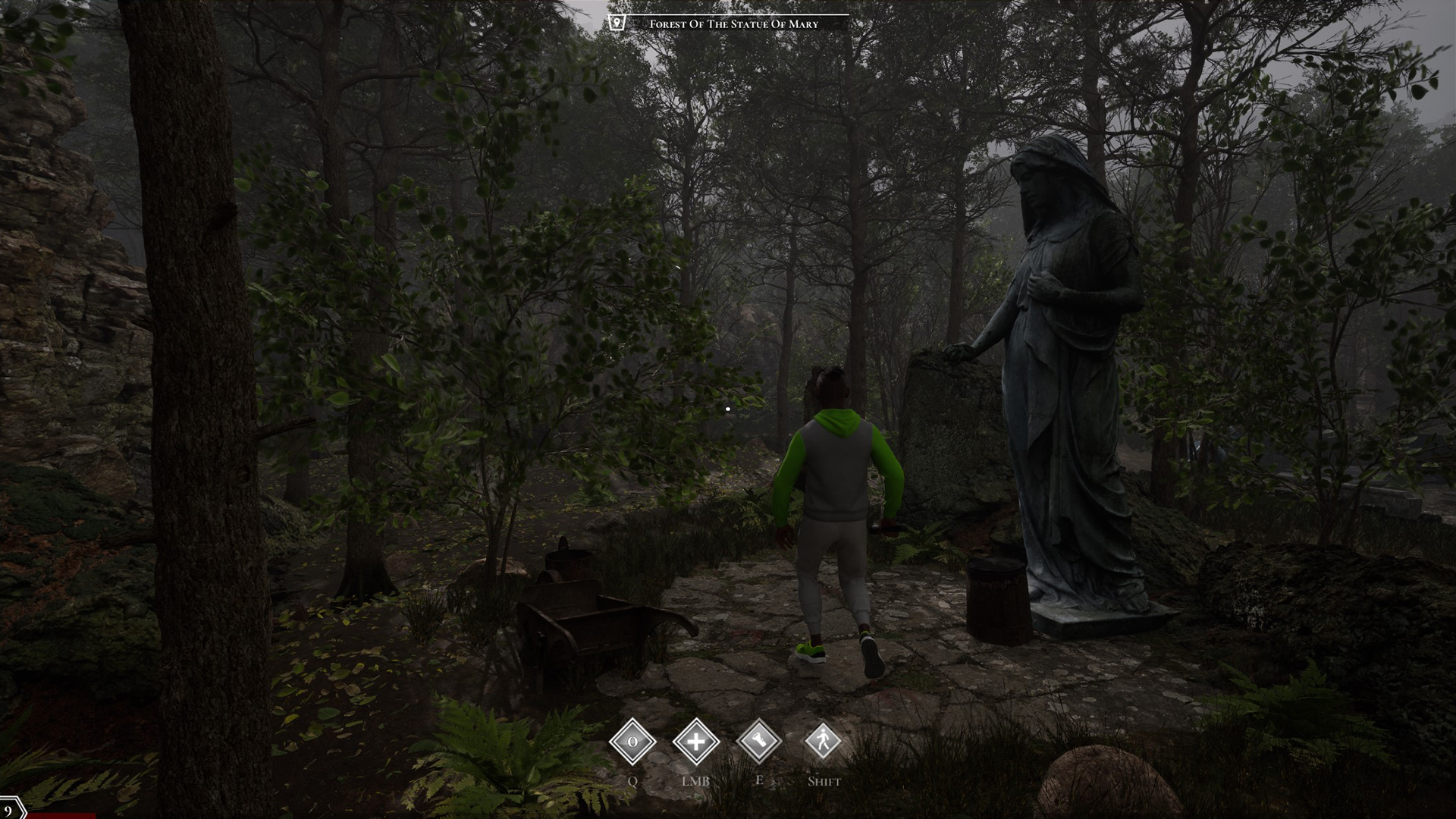 Demonic Episode Screenshot – Forest Cemetery Statue